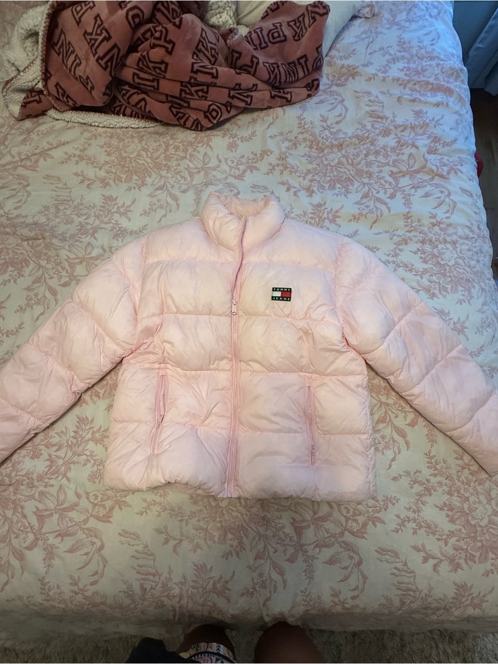 Tommy Hilfiger Women’s Pink Puffer Jacket